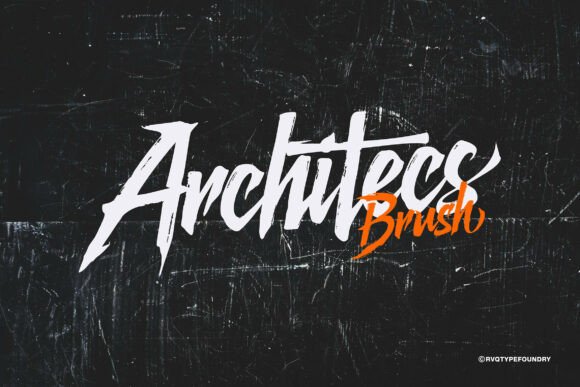 Architecs Brush: A Vintage Display Font for Modern Web Design