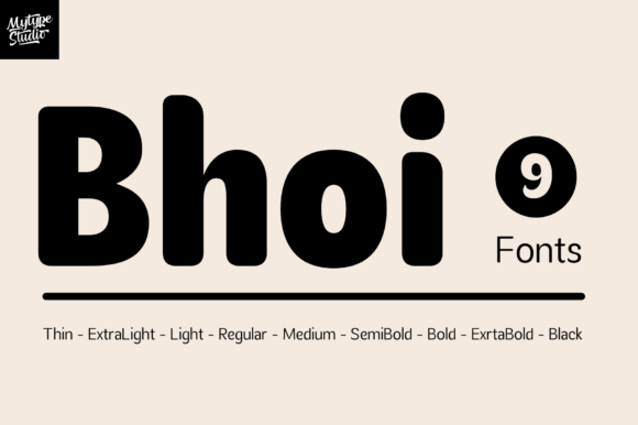 Bhoi: The Rounded Typeface for Bold Campaigns