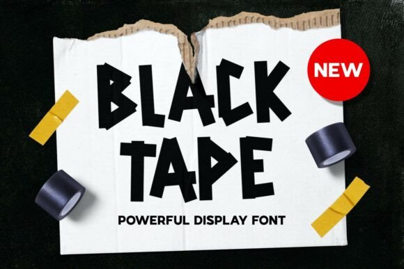 Blacktape Font: Edgy Display Typography for Web Design