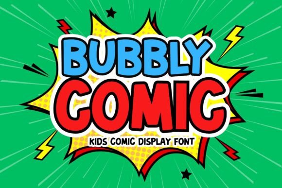 Bubbly Comic: A Playful Display Font for Editorial Design
