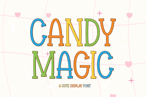 Candy Magic Font for Festive Crafts and Products