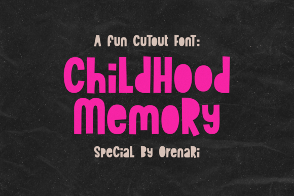 Childhood Memory Font for Playful Branding