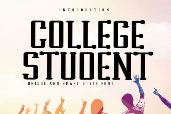 College Student: A Unique Display Font for Branding