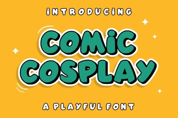 Comic Cosplay: A Bold Display Font for Editorial Impact