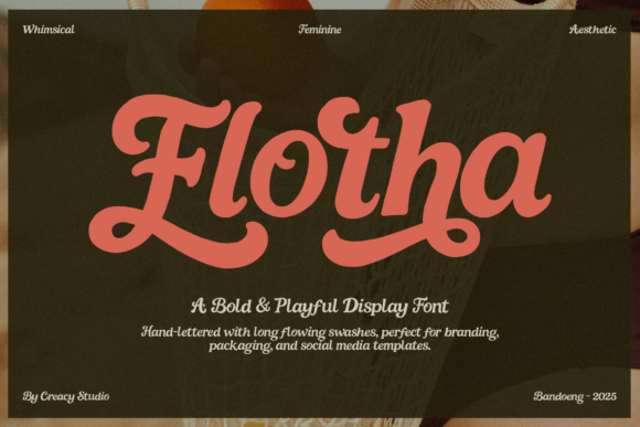 Flotha: The Bold Display Font for Viral Campaigns