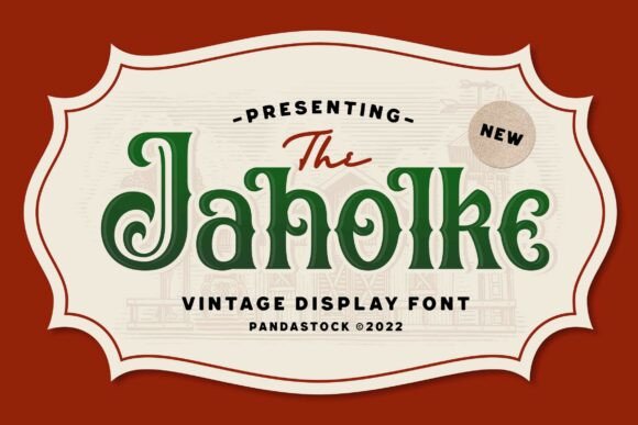 Jaholke Typeface for Vintage Branding Projects