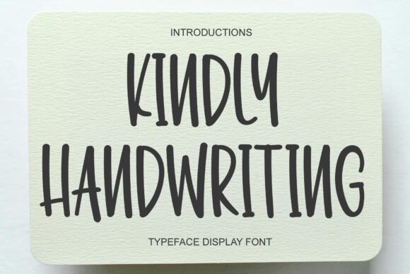 Kindly Handwriting: A Display Font for Elegant Web Design