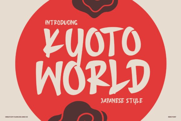 Kyoto World: A Bold Display Typeface for Modern Editorial Design