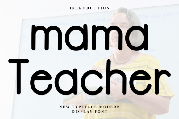 Mama Teacher: A Festive Display Font for Holiday Branding