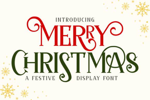 Merrychristmas Regular: The Ultimate Display Font for Holiday Campaigns