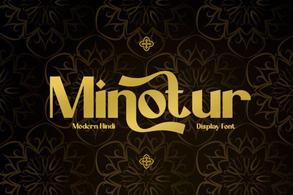 Minotur: A Modern Hindi Display Font for Web Design