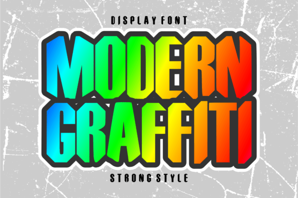 Modern Graffiti: A Bold Display Font for Urban Brands