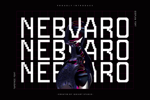 Nebvaro: A Futuristic Display Font for Modern Editorial Design