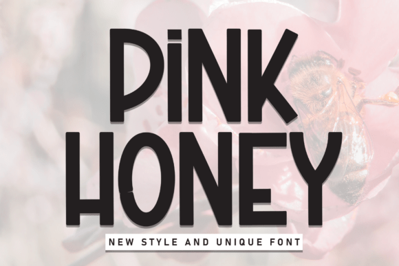 Pink Honey: A Modern Display Font for Bold Branding