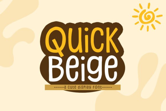 Quick Beige: A Modern Display Font for Web Headers
