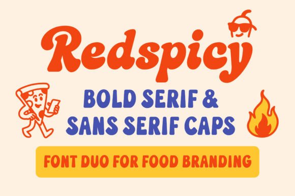 Redspicy: A Playful Display Font for Bold Branding