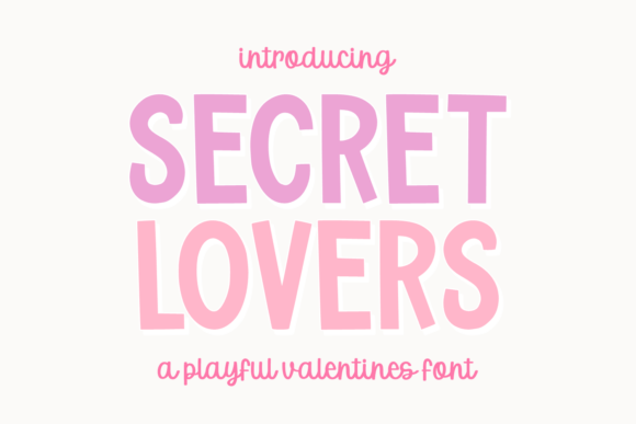 Secret Lovers: A Romantic Display Font for Campaigns