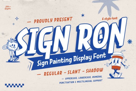 Sign Ron: A Bold Typeface for Small Business Branding