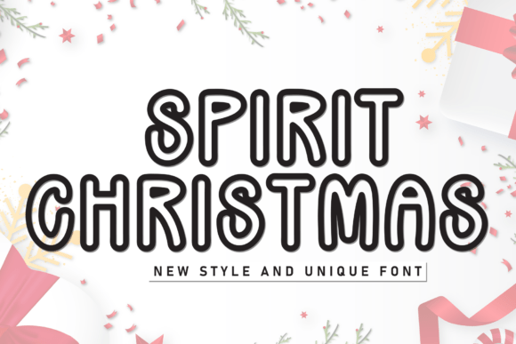 Spirit Christmas: A Friendly Display Font for Editorial Design