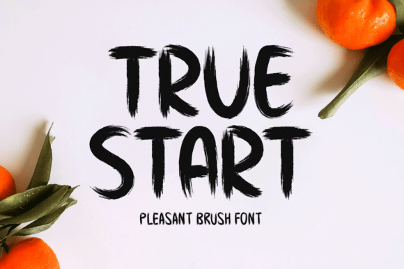 True Start: The Brush Font That Elevates Your Brand Identity