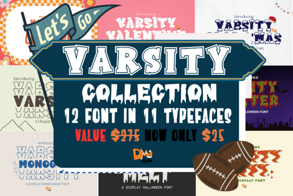 Varsity Collection: The Ultimate Display Font for Bold Web Headers
