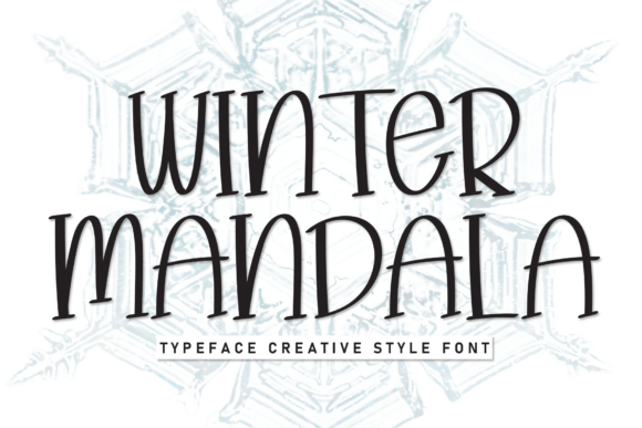 Winter Mandala: A Playful Handwritten Display Font for Branding